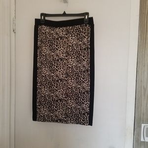 Vince Camuto Leopard Pencil Skirt